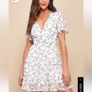 Lulus short sleeve tiered dress